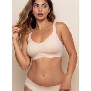 COMFELIE Nano Soft Comfortable Full Coverage Bra Wireless Size Large NWT’s $69